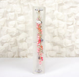 Pink and Gray Planner Dangle Charm with Cute Bunny