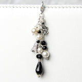 Paris Planner Dangle Charm with Eiffel Tower & Fleur de lis Charms