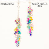 Better Together Rainbow Heart Dangle Planner Charm - West Coast Planners