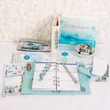Winter Twilight Dangle Planner Charm show with the Cocoa Daisy Planner Kit