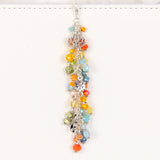 Koi and lotus crystal dangle planner charm w