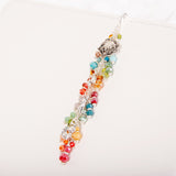 Dangle Planner Charm with crystal dangle and mushroom, acorn, fawn and fox charms