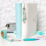 Bicycle Charm on Ring Bound Planner