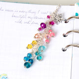 Butterfly Planner Dangle Charm with Jewel Toned Rainbow