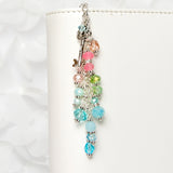 Pastel Rainbow Charm with Silver Key