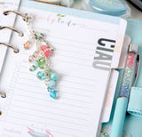 Pastel Key Dangle Charm with Cocoa Daisy Septmeber Kit