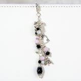 Paris Themed Dangle Planner Charm with poodle, shopping bag and Eiffel Tower Charms
