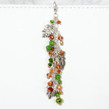 Silver Fall Leaves Charm