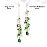 Christmas Stocking Dangle Charm Ring Bound Planner and Traveler's Notebook Style Comparison