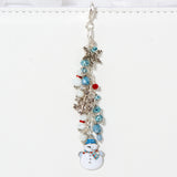 Snowflake and Enamel Snowman Traveler's Notebook Charm