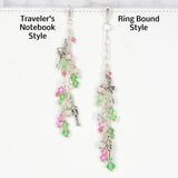 Traveler's Note Book Style Charm and Ring Bound Style Charm Comparison