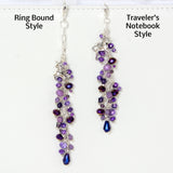 Unicorn Planner Charm with Purple Crystal Dangle