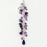 Unicorn Planner Charm with Purple Crystal Dangle