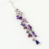 Unicorn Planner Charm with Purple Crystal Dangle