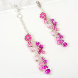 Pink Planner Charm Dangles with Bright Pink Enamel Flower