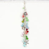 Woodland Winter Charm with Gnome, Mittens, Snowflake and mushroom charms