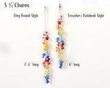 Long Tulip Dangle Charm Measurements