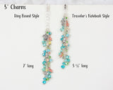 To The Sea Planner Charm with Crystal Dangle