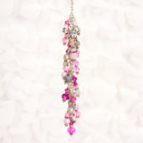 Pink and Gray Crystal Dangle Charm