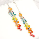 Maple Leaf and Hedgehog Dangle Planner Charm with Autumn Crystal Rainbow Dangle