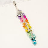Little Bird Traveler's Notebook Planner Charm with Rainbow Dangle