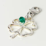 Shamrock Traveler's Notebook Charm in silver