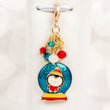 Penguin Snow Globe Charm, Stitch Marker, Zipper Pull
