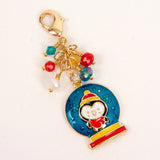Penguin Snow Globe Lobster Clasp Charm