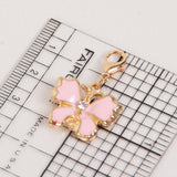 Enamel Butterfly Charm with Rhinestone Accent  measurements