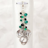 Teal Dragon Traveler's Notebook charm dangle
