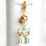 Blue Bow Planner Charm