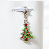 Christmas Tree Charm with Rhinestones