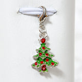 Green Enamel Christmas Tree Charm