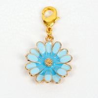 Blue Enamel Flower charm