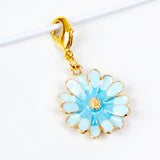 Blue Daisy Charm