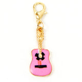 Pink Enamel Guitar Traveler's Notebook Charm