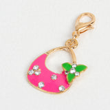 Bright Pink Enamel Purse Stitch marker