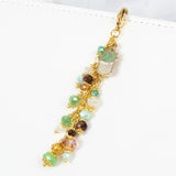 Succulent Plant Dangle Planner Charm with Crystals