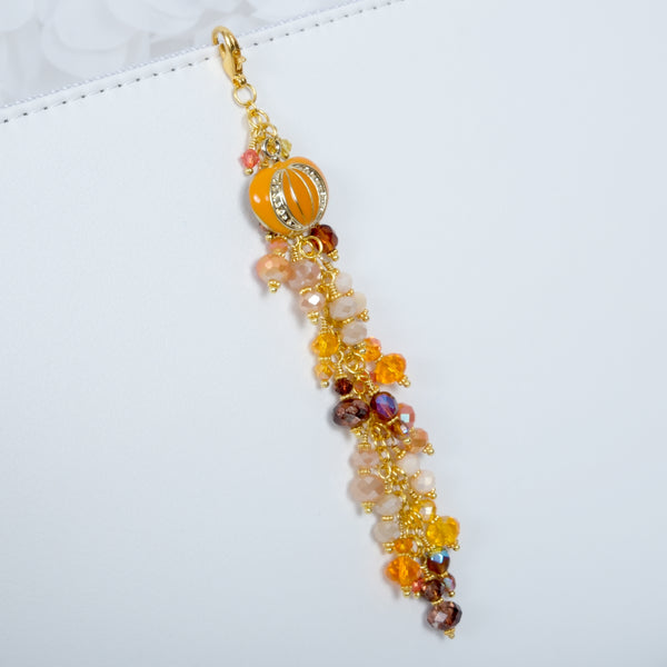 Cozy Season Dangle Charm with Enamel Pumpkin Charm