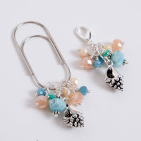 Into the Blue Dangle Planner Clip or Charm with Seashell Charm