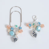 Into the Blue Dangle Planner Clip or Charm with Seashell Charm