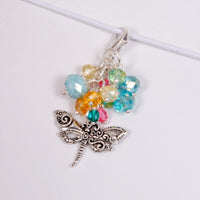 Sun Drenched Dangle Planner Clip or Charm with Dragonfly Charm