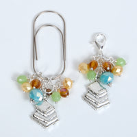 Chapters Planner Clip or Charm with Book Stack Charm