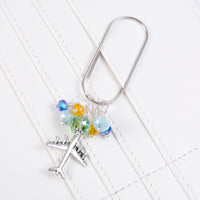 Wander Dangle Planner Clip or Charm with either or Airplane or Luggage Charm