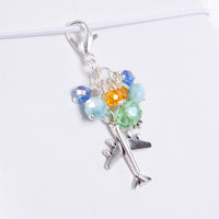 Wander Dangle Planner Clip or Charm with either or Airplane or Luggage Charm