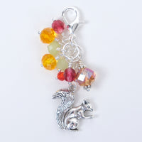 Autumn Whispers Planner Clip or Charm with Squirrel