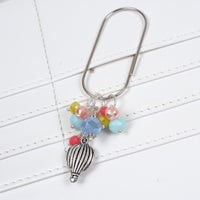 Take Flight Planner Clip or Charm with Hot Air Balloon or Kite