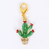 Cactus Charm with Rhinestones