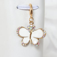 Butterfly Charm with AB Rhinestones 