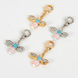 Pastel Bee Travelers Notebook Charm - Stitch Marker